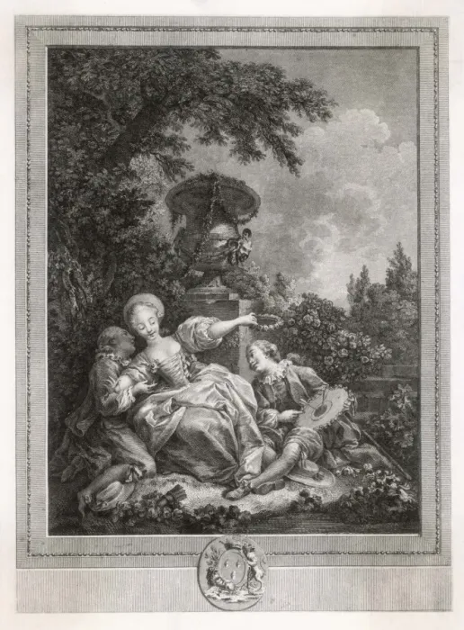 Framed Print : Social Scenes / France C18 Framed Print : Social Scenes / France C18