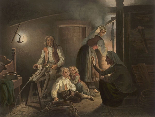 Social scenes: Norway storyteller, c. 1851