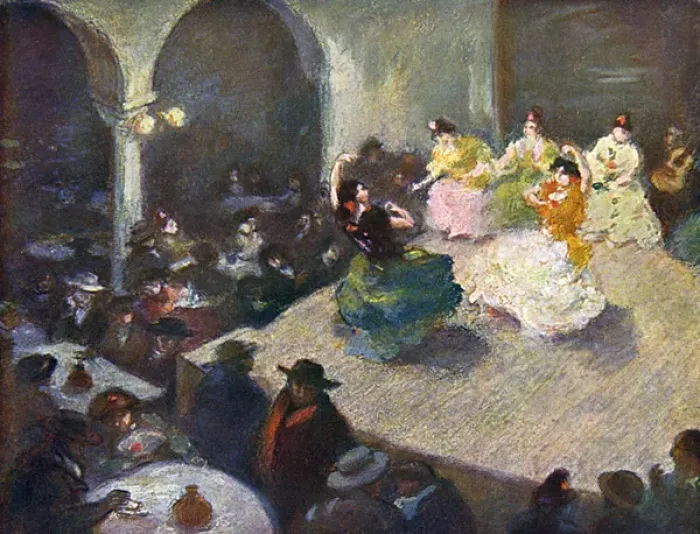 Framed Print : Social / Seville Cafe 20C Framed Print : Social / Seville Cafe 20C