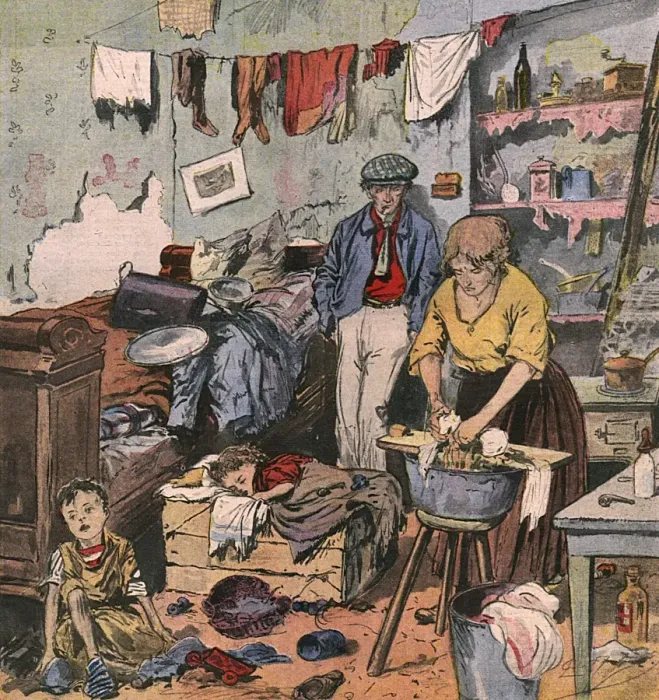 Framed Print : Social / Slum home 1921 Framed Print : Social / Slum home 1921