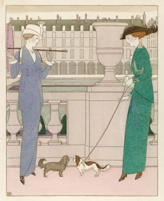Framed Print : Social / Walking Dogs 1913 Framed Print : Social / Walking Dogs 1913