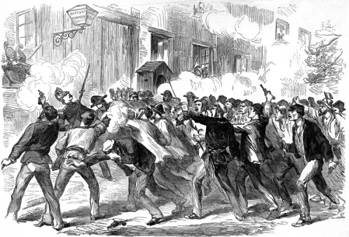 Framed Print : Socialists attacking the Fire-Station, Belleville; Franco-Pr Framed Print : Socialists attacking the Fire-Station, Belleville; Franco-Pr