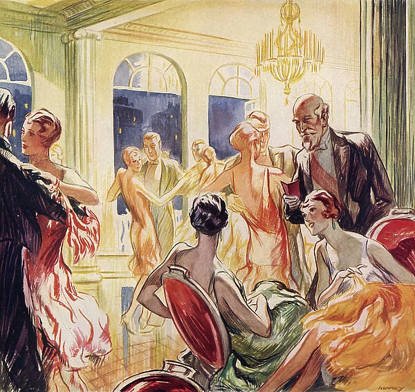 A Society ball in a London mansion during the Season