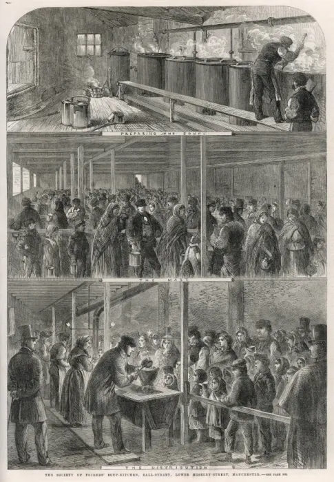 Framed Print : The Society of Friends Soup Kitchen, Ball Street, Mancheste Framed Print : The Society of Friends Soup Kitchen, Ball Street, Mancheste