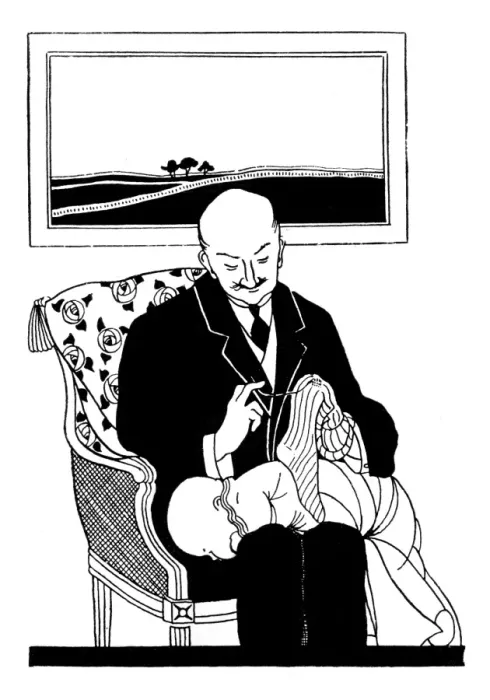Framed Print : Sock darning by men, WW1