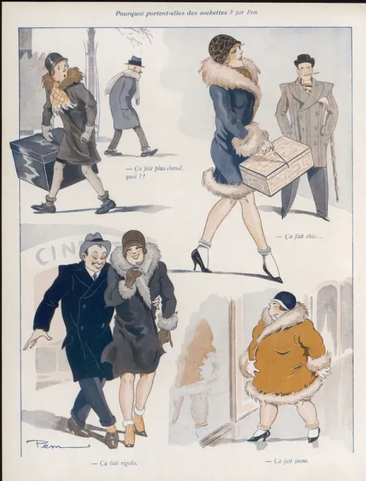 Framed Print : Sockette Fashion 1929 Framed Print : Sockette Fashion 1929
