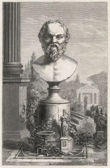 Framed Print : Socrates (Figuier) Framed Print : Socrates (Figuier)
