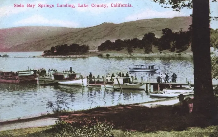 Framed Print : Soda Bay Springs Landing, Lake County, California, USA Framed Print : Soda Bay Springs Landing, Lake County, California, USA