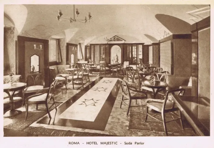 Framed Print : The Soda Parlour part of the Majestic Hotel, Rome, 1920s Framed Print : The Soda Parlour part of the Majestic Hotel, Rome, 1920s