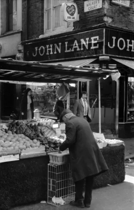 Framed Print : Soho, London - Berwick Street Market W1 Framed Print : Soho, London - Berwick Street Market W1