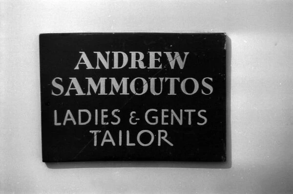 Soho, London - sign for Ladies & Gents Tailor