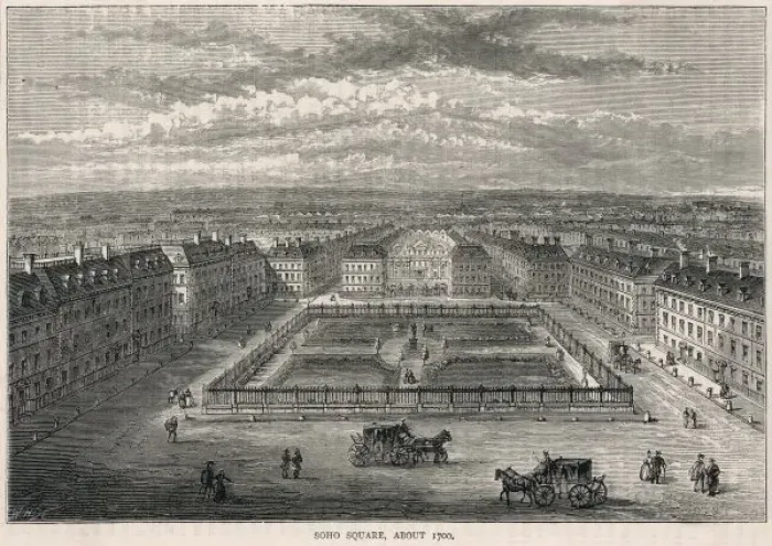 Framed Print : Soho Square C1700 Framed Print : Soho Square C1700