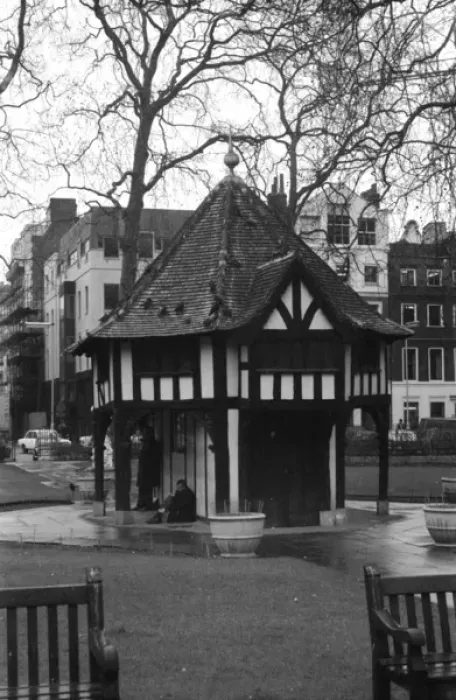 Framed Print : Soho Square Gardens, London - gardeners hut Framed Print : Soho Square Gardens, London - gardeners hut