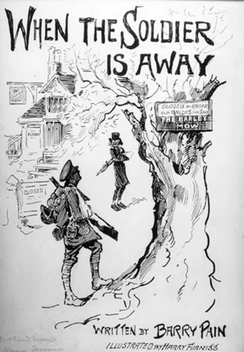 Framed Print : When the Soldier is Away, by Barry Pain, WW1 Framed Print : When the Soldier is Away, by Barry Pain, WW1