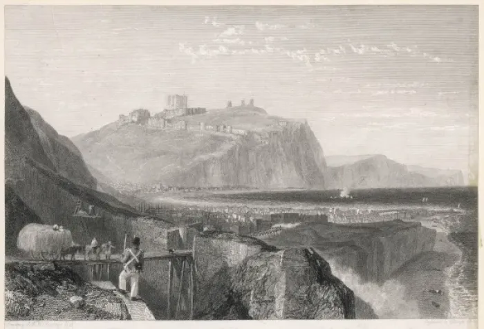 Framed Print : DOVER. Manning the white cliffs of Dover, Kent Framed Print : DOVER. Manning the white cliffs of Dover, Kent