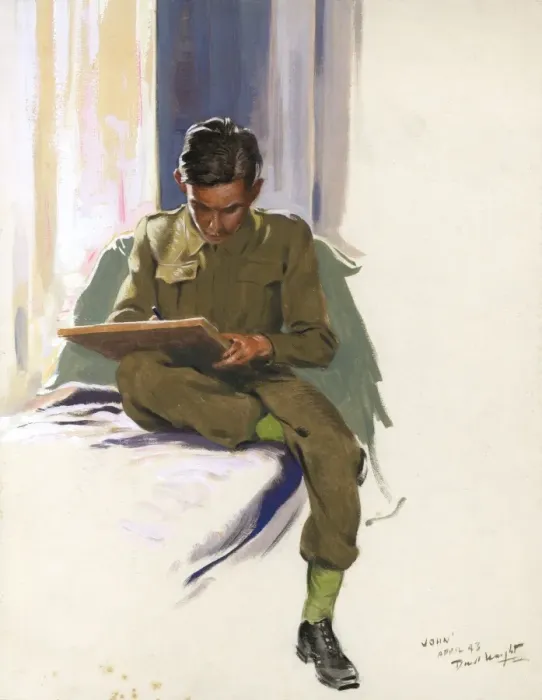 Framed Print : Soldier, World War II by David Wright Framed Print : Soldier, World War II by David Wright