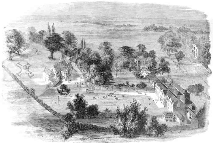 Framed Print : The Soldiers Daughters Home, Hampstead, 1858 Framed Print : The Soldiers Daughters Home, Hampstead, 1858