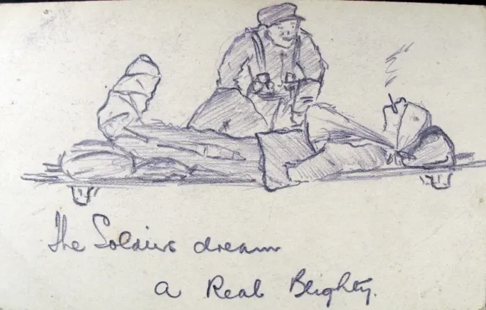 Framed Print : The soldiers dream - a Real Blighty Framed Print : The soldiers dream - a Real Blighty