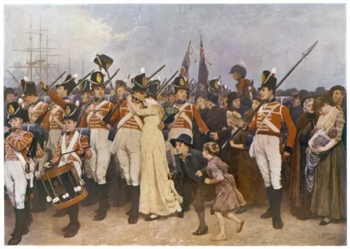 Framed Print : Soldiers Embarking 1810 Framed Print : Soldiers Embarking 1810