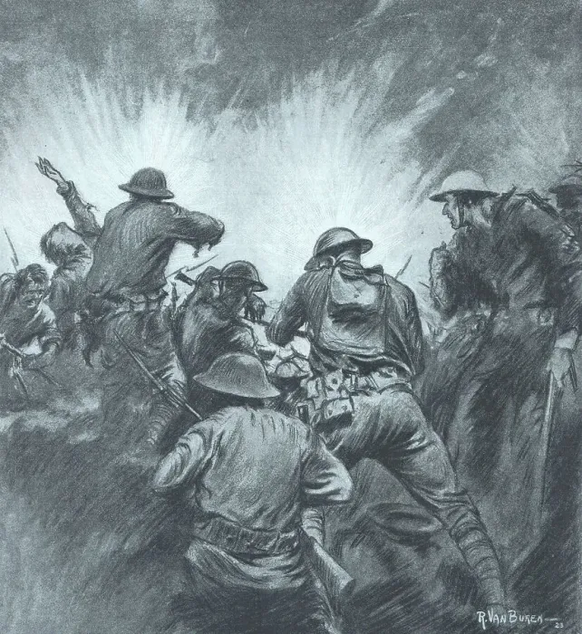 Framed Print : Soldiers Under Fire Framed Print : Soldiers Under Fire