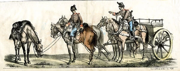 Soldiers with horses