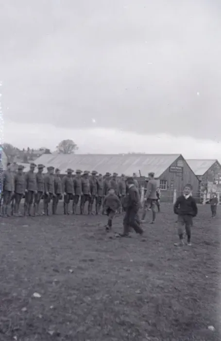 Framed Print : Soldiers on parade, Haverfordwest, South Wales Framed Print : Soldiers on parade, Haverfordwest, South Wales