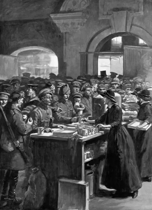 Framed Print : The Soldiers and Sailors Buffet at Victoria Station Framed Print : The Soldiers and Sailors Buffet at Victoria Station