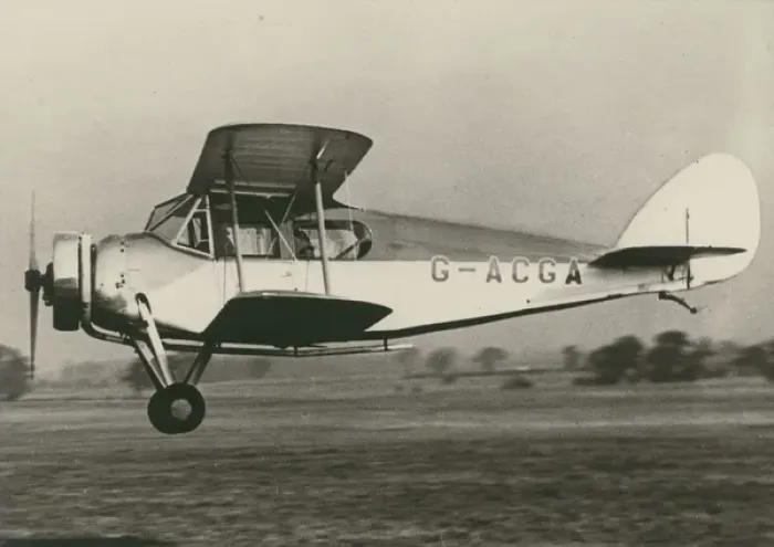 Framed Print : The sole Avro 639 Cabin Cadet, G-ACGA