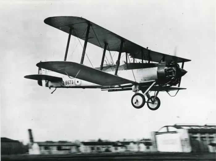 Framed Print : The sole Gloster Goral, J8673, used surplus DH9A wings