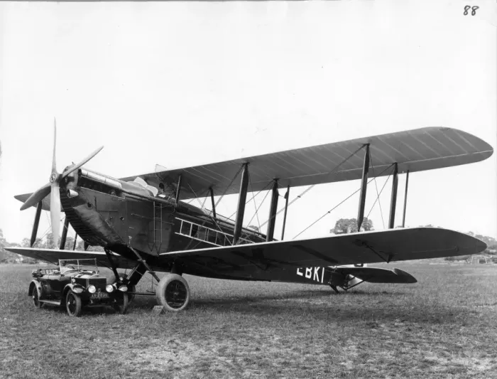 Framed Print : The sole de Havilland DH54 Highclere G-EBKI Framed Print : The sole de Havilland DH54 Highclere G-EBKI