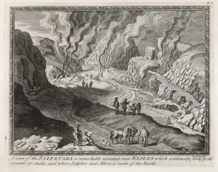 Framed Print : Solfatara Volcano C17Th Framed Print : Solfatara Volcano C17Th