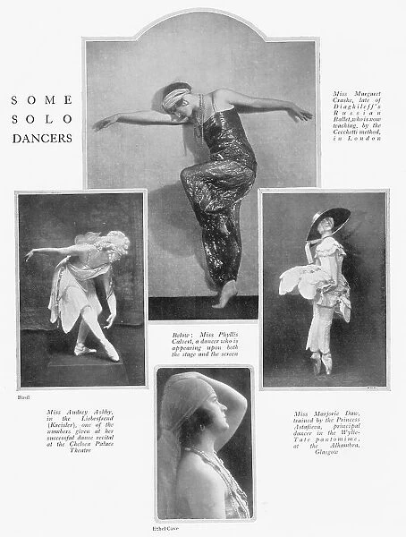 Four solo dancers, December 1923