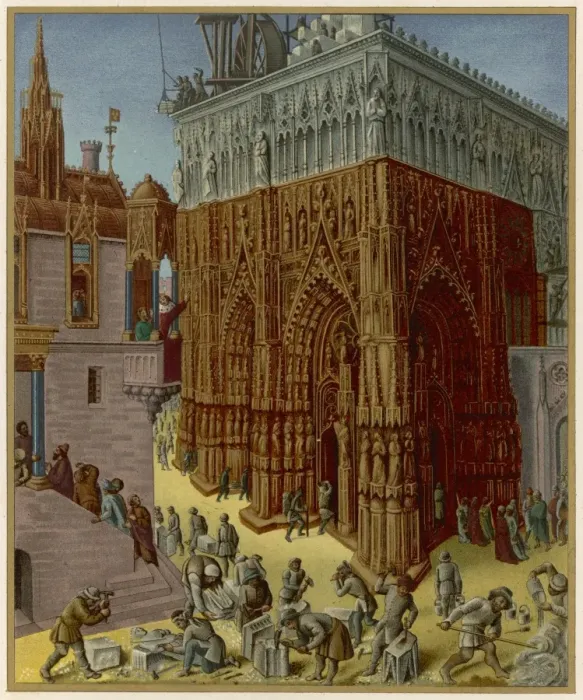 Framed Print : Solomon Builds Temple Framed Print : Solomon Builds Temple