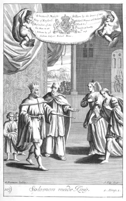 Framed Print : Solomon crowned king Framed Print : Solomon crowned king