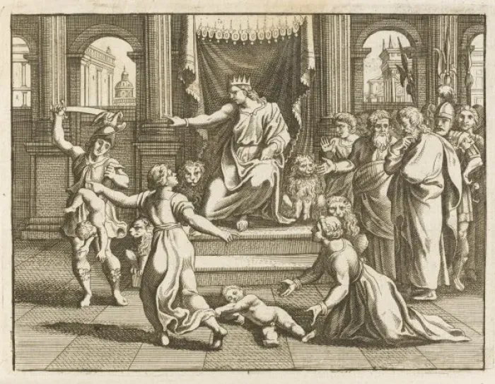 Framed Print : Solomons Judgment