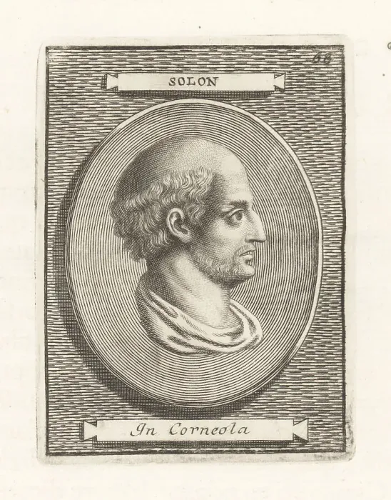 Framed Print : Solon, Athenian statesman and poet, c.630-560 BC Framed Print : Solon, Athenian statesman and poet, c.630-560 BC