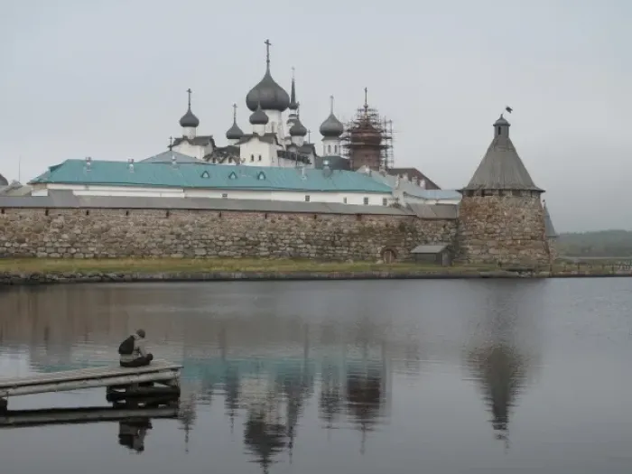 Framed Print : Solovetsky Monastery - The Holy Lake Framed Print : Solovetsky Monastery - The Holy Lake