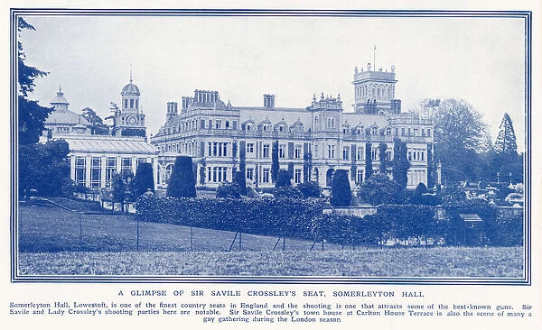 Somerleyton Hall, Lowestoft - Seat of Sir Savile Crossley - a fine country house