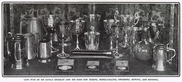 Somerleyton Hall, near Lowestoft - Cups won by Sir Savile Crossley