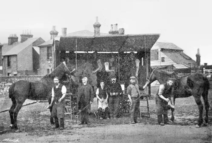 Framed Print : Somerset Council Farriery Training Van Framed Print : Somerset Council Farriery Training Van