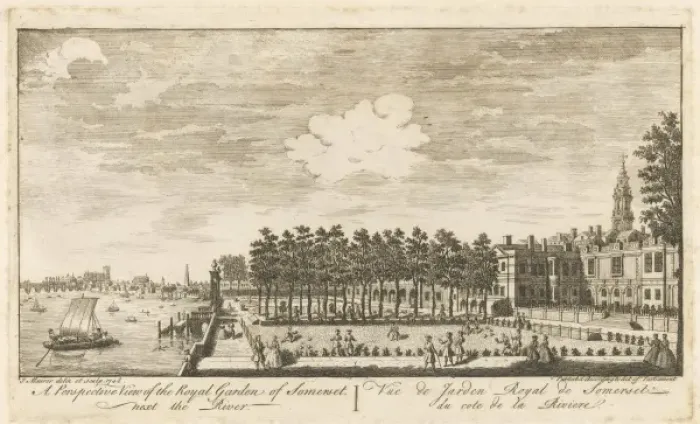 Framed Print : Somerset House 1748 Framed Print : Somerset House 1748