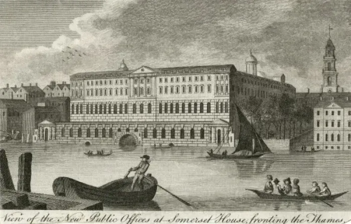 Framed Print : Somerset House / C1800 Framed Print : Somerset House / C1800