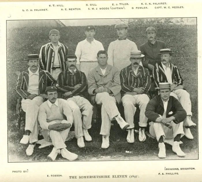 Framed Print : Somersetshire Cricket Team 1897 Framed Print : Somersetshire Cricket Team 1897
