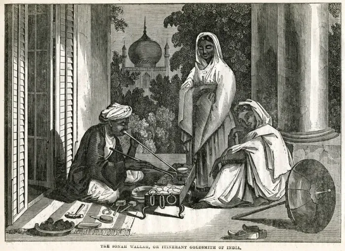 Framed Print : Sonah wallah or itinerant goldsmith of India Framed Print : Sonah wallah or itinerant goldsmith of India