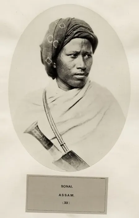 Framed Print : Sonai, Assam, man with knife Framed Print : Sonai, Assam, man with knife