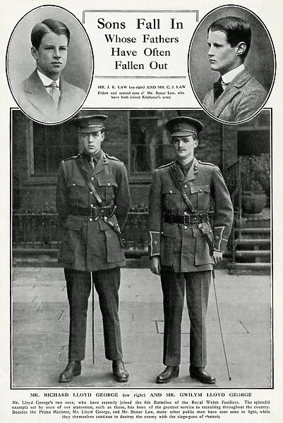 Sons of famous fathers, WW1