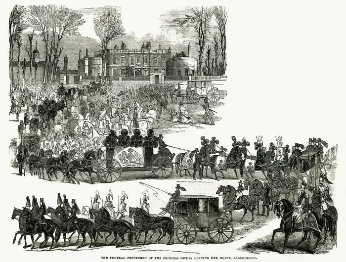 Framed Print : Sophia Matilda Funeral 1844 Framed Print : Sophia Matilda Funeral 1844