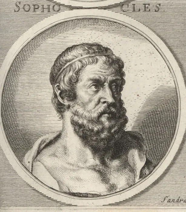 Framed Print : Sophocles, ancient Greek tragedian, c.497-406 BC Framed Print : Sophocles, ancient Greek tragedian, c.497-406 BC