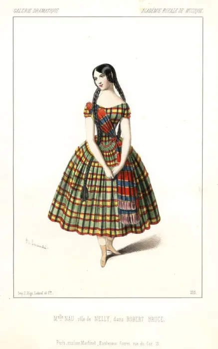 Framed Print : Soprano singer Mlle. Maria Nau as Nelly in Robert Bruce Framed Print : Soprano singer Mlle. Maria Nau as Nelly in Robert Bruce