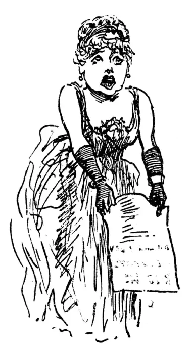 Framed Print : Soprano Warbles 1893 Framed Print : Soprano Warbles 1893